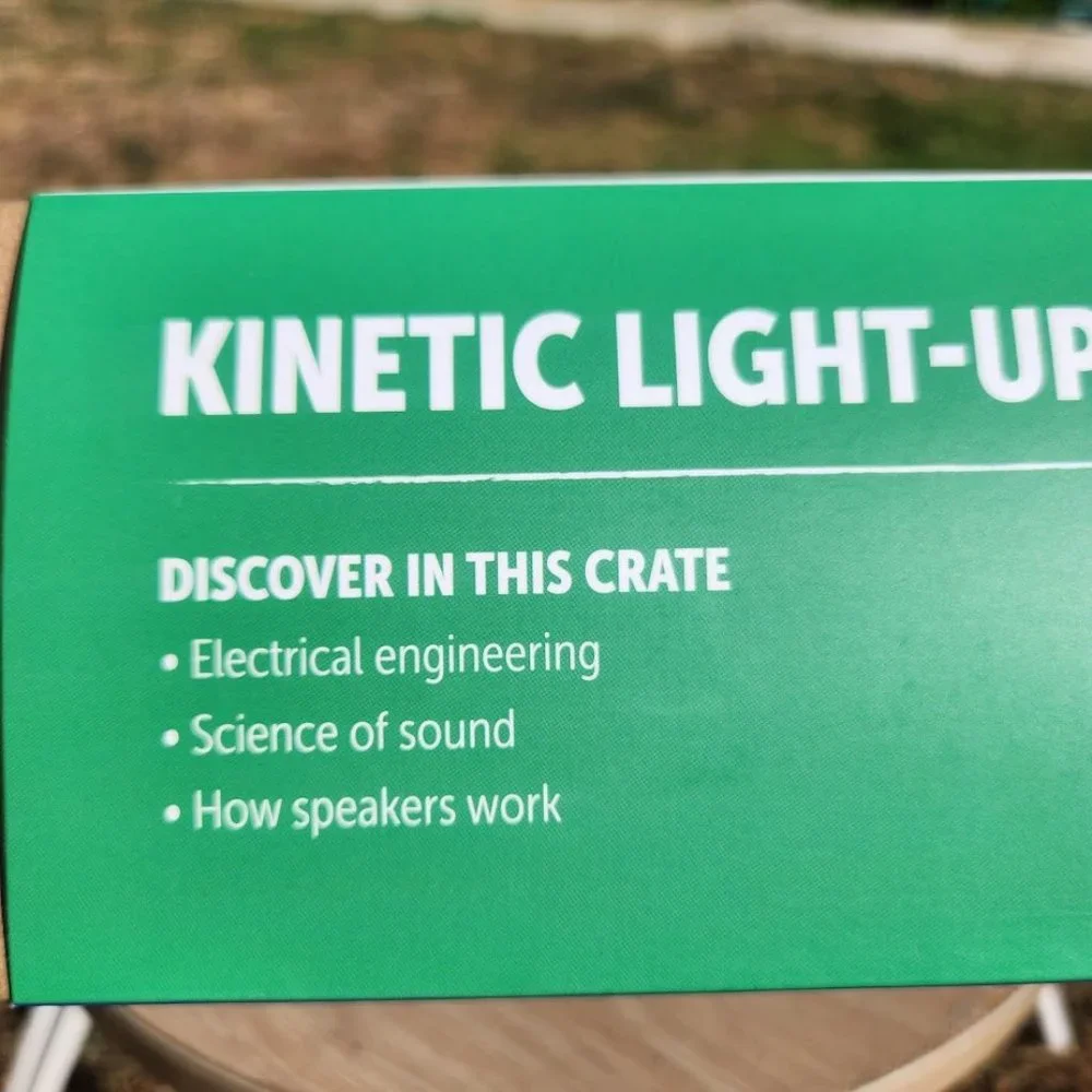 NEW KiwiCo. Kiwi Co. Kinetic Lights Speaker Science Kit STEM Engineering circuit